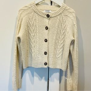 Cable-Knit Cardigan Sweater for Women